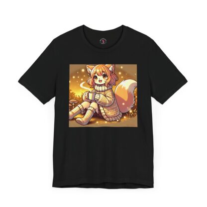 Cozy Fox - Anime Unisex Tee - Image 3