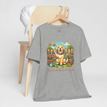 Rooting for My Best Fur-iend - Unisex Short Sleeve Tee - Image 7