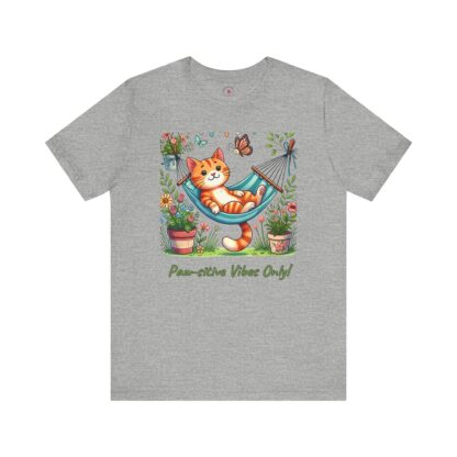 Paw-sitive Vibes Only - Unisex Short Sleeve Shirt - Image 5