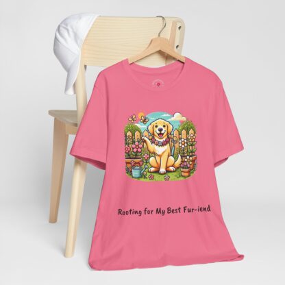 Rooting for My Best Fur-iend - Unisex Short Sleeve Tee - Image 11